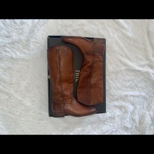 Frye Melissa Button 2 Tall Boot Size 8.5 Cognac